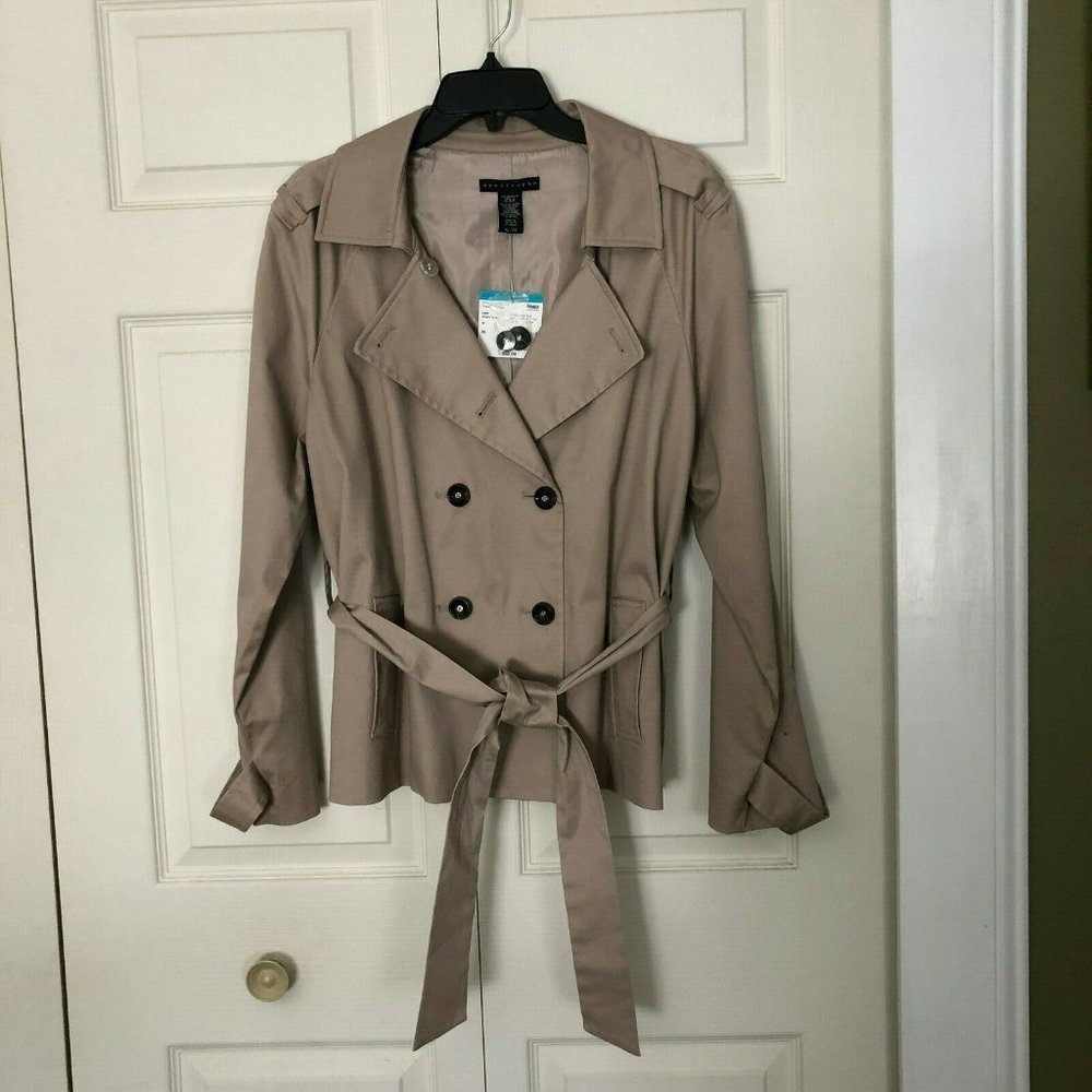 Apostrophe Double Breasted Belted Trench Coat